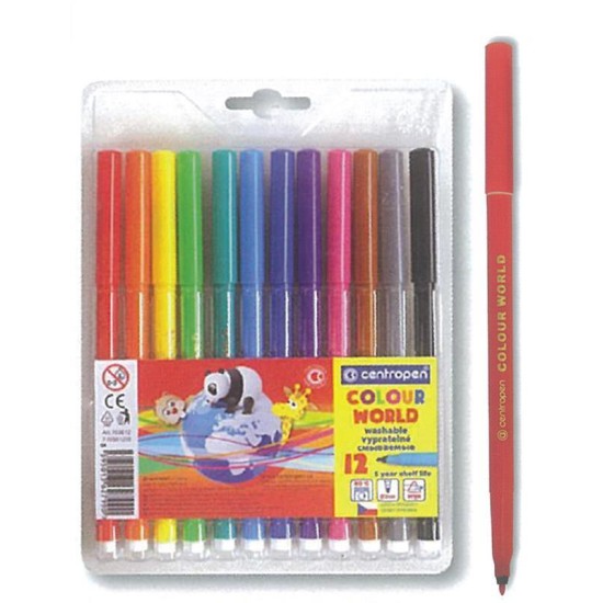 Centropen μαρκαδόροι ζωγραφικής washable 1mm 12 χρώματα Centropen μαρκαδόροι ζωγραφικής washable 1mm 12 χρώματα