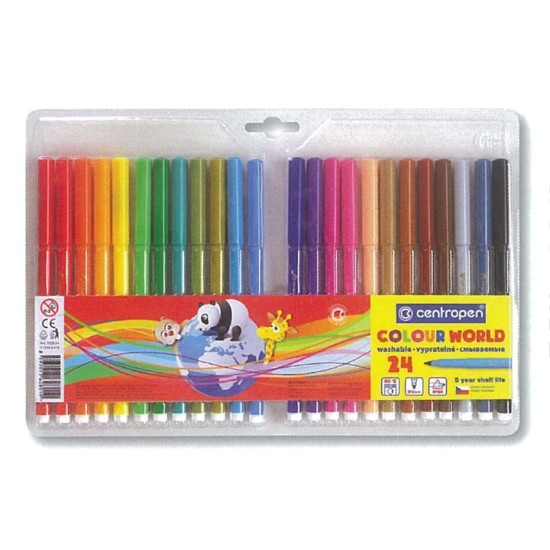 Centropen μαρκαδόροι ζωγραφικής washable 1mm 24 χρώματα Centropen μαρκαδόροι ζωγραφικής washable 1mm 24 χρώματα