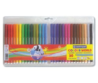 Centropen μαρκαδόροι ζωγραφικής washable 1mm 30 χρώματα