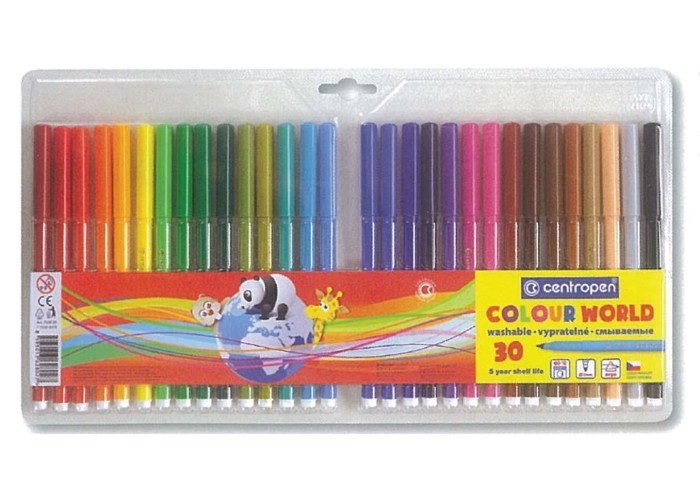 Centropen μαρκαδόροι ζωγραφικής washable 1mm 30 χρώματα