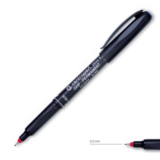 Centropen μαρκαδόρος ανεξίτηλος κόκκινο small 0.3mm Centropen μαρκαδόρος ανεξίτηλος κόκκινο small 0.3mm