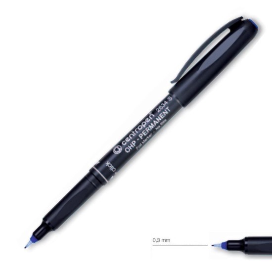 Centropen μαρκαδόρος ανεξίτηλος μπλε small 0.3mm Centropen μαρκαδόρος ανεξίτηλος μπλε small 0.3mm