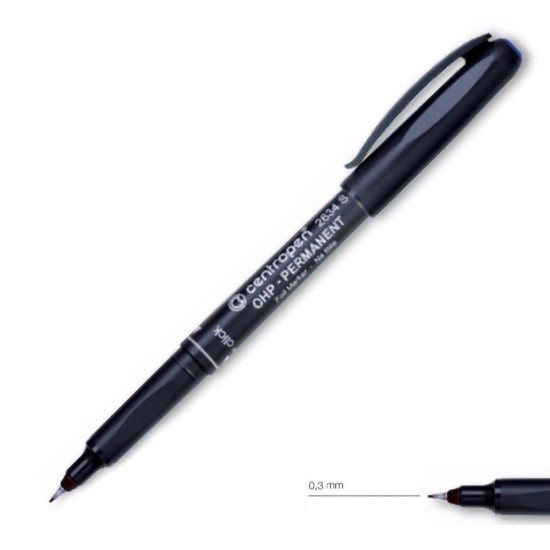 Centropen μαρκαδόρος ανεξίτηλος μαύρο small 0.3mm Centropen μαρκαδόρος ανεξίτηλος μαύρο small 0.3mm