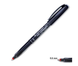 Centropen μαρκαδόρος ανεξίτηλος κόκκινο fine 0,6mm