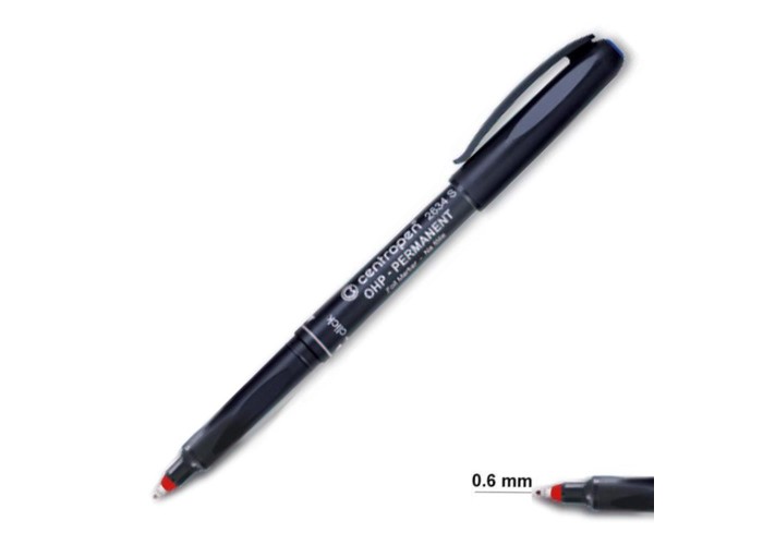 Centropen μαρκαδόρος ανεξίτηλος κόκκινο fine 0,6mm Centropen μαρκαδόρος ανεξίτηλος κόκκινο fine 0,6mm