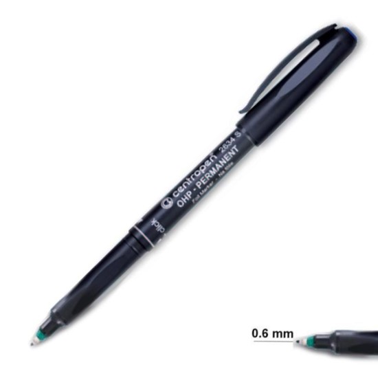 Centropen μαρκαδόρος ανεξίτηλος πράσινο fine 0,6mm Centropen μαρκαδόρος ανεξίτηλος πράσινο fine 0,6mm