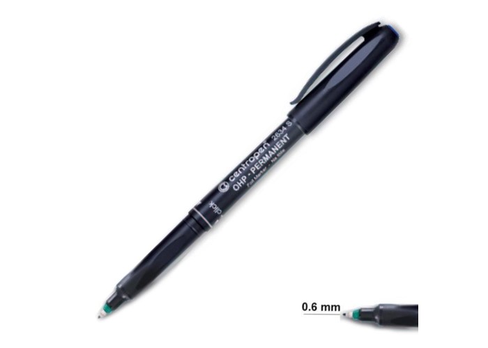 Centropen μαρκαδόρος ανεξίτηλος πράσινο fine 0,6mm Centropen μαρκαδόρος ανεξίτηλος πράσινο fine 0,6mm