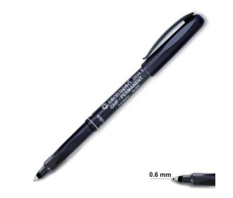 Centropen μαρκαδόρος ανεξίτηλος μαύρο fine 0,6mm