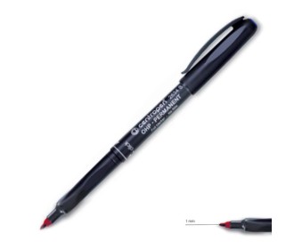 Centropen μαρκαδόρος ανεξίτηλος κόκκινο medium 1mm