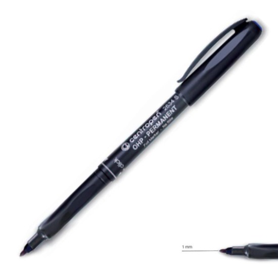 Centropen μαρκαδόρος ανεξίτηλος μαύρο medium 1mm Centropen μαρκαδόρος ανεξίτηλος μαύρο medium 1mm
