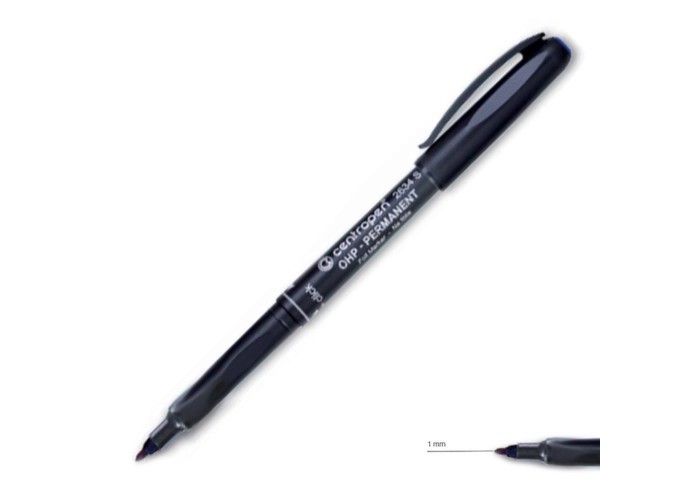 Centropen μαρκαδόρος ανεξίτηλος μαύρο medium 1mm