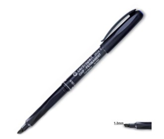 Centropen μαρκαδόρος ανεξίτηλος μαύρο large 1-3mm