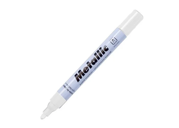 Centropen μαρκαδόρος ανεξίτηλος μεταλ. λευκός 1,5-2,5mm