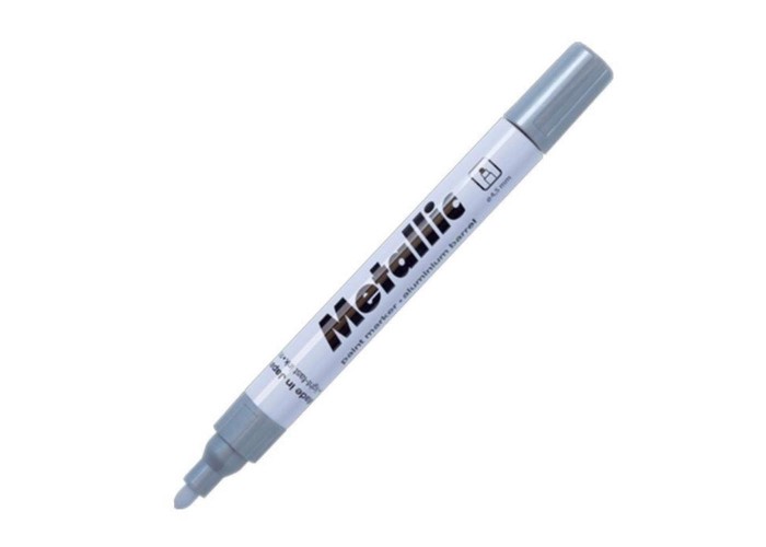 Centropen μαρκαδόρος ανεξίτηλος μεταλ. ασημί 1,5-2,5mm Centropen μαρκαδόρος ανεξίτηλος μεταλ. ασημί 1,5-2,5mm