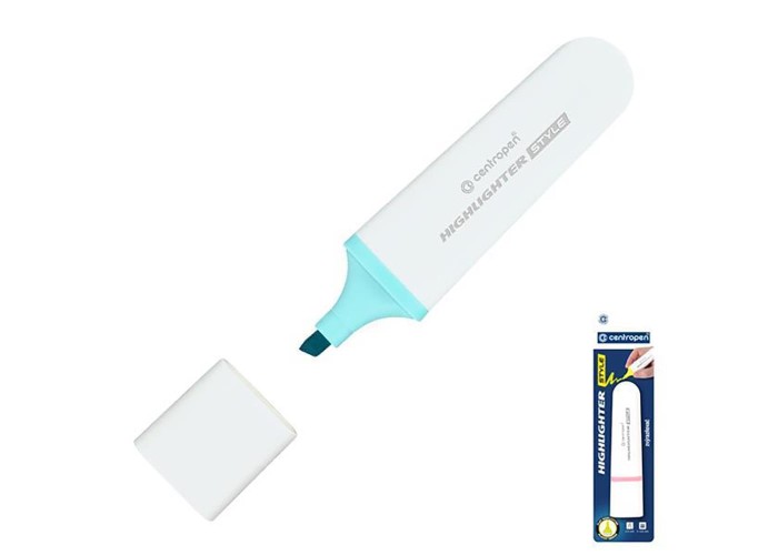 Centropen μαρκαδόρος υπογράμμισης pastel μπλε σε blister Centropen μαρκαδόρος υπογράμμισης pastel μπλε σε blister