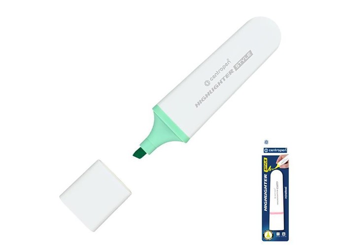 Centropen μαρκαδόρος υπογράμμισης pastel πράσινος σε blister