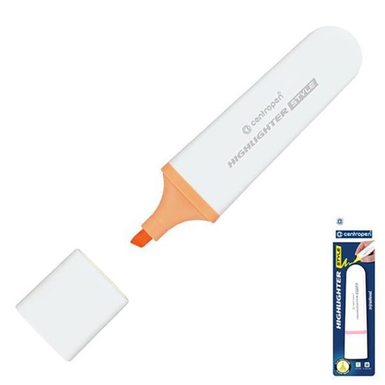 Centropen μαρκαδόρος υπογράμμισης pastel πορτοκαλί σε blister Centropen μαρκαδόρος υπογράμμισης pastel πορτοκαλί σε blister