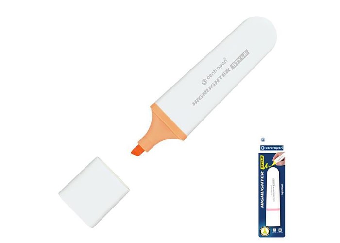 Centropen μαρκαδόρος υπογράμμισης pastel πορτοκαλί σε blister Centropen μαρκαδόρος υπογράμμισης pastel πορτοκαλί σε blister
