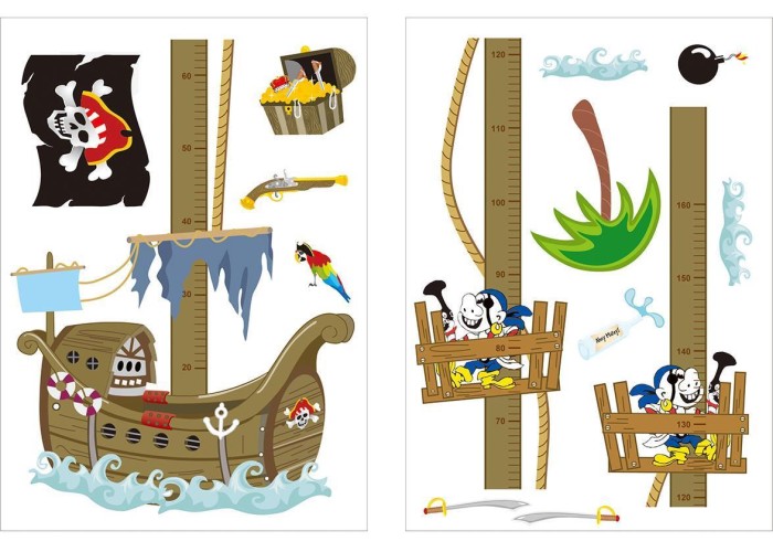 Αυτοκόλλητος υψομετρητής τοίχου 50x70εκ.  Αυτοκόλλητος υψομετρητής τοίχου 50x70εκ.