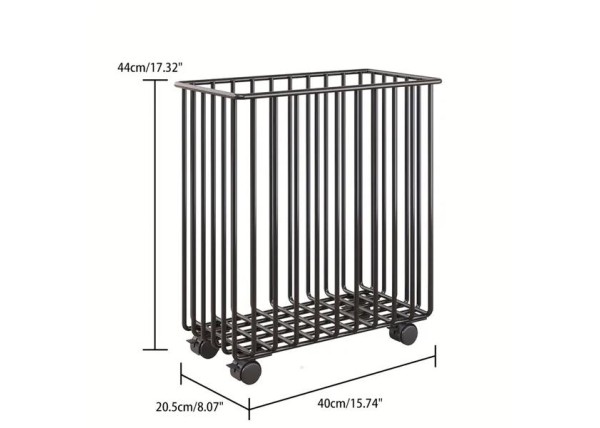 Καλάθι αποθήκευσης μαύρο Υ44x40x20,5εκ. Καλάθι αποθήκευσης μαύρο Υ44x40x20,5εκ.