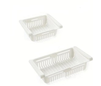 Ράφι ψυγείου επεκτεινόμενο Y7,5x16,4x28,5εκ. λευκό Ράφι ψυγείου επεκτεινόμενο Y7,5x16,4x28,5εκ. λευκό