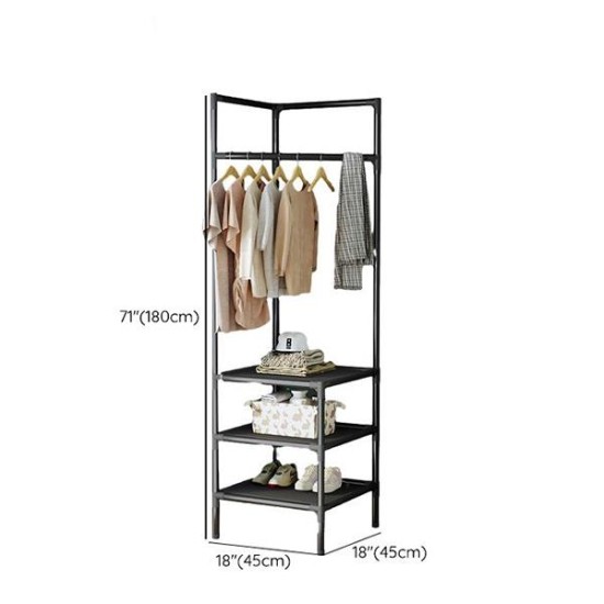 Κρεμάστρα ράγα οργάνωσης ρούχων Nextdeco μαύρη Υ180x45x45εκ Κρεμάστρα ράγα οργάνωσης ρούχων Nextdeco μαύρη Υ180x45x45εκ