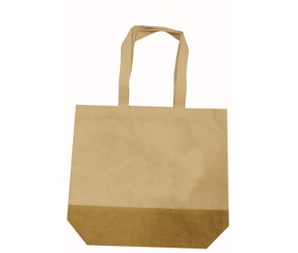 Τσάντα από καμβά και σκληρή βάση από λινάτσα Υ35x41x12εκ. Τσάντα από καμβά και σκληρή βάση από λινάτσα Υ35x41x12εκ.