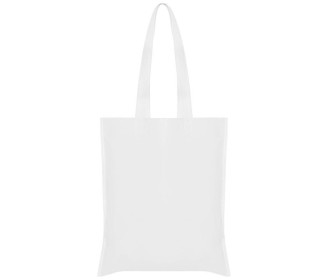 Τσάντα non woven μακρύ χερούλι λευκή Υ40x36εκ. Τσάντα non woven μακρύ χερούλι λευκή Υ40x36εκ.