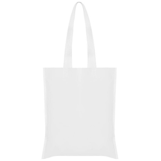 Τσάντα non woven μακρύ χερούλι λευκή Υ40x36εκ. Τσάντα non woven μακρύ χερούλι λευκή Υ40x36εκ.