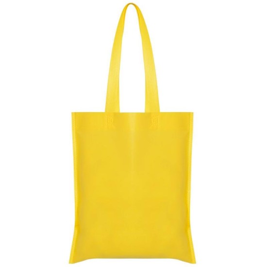 Τσάντα non woven μακρύ χερούλι κίτρινη Υ40x36εκ. Τσάντα non woven μακρύ χερούλι κίτρινη Υ40x36εκ.