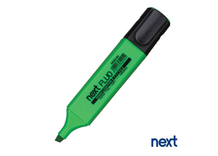 Νext fluo φωσφορούχος μαρκαδόρος πράσινος Νext fluo φωσφορούχος μαρκαδόρος πράσινος