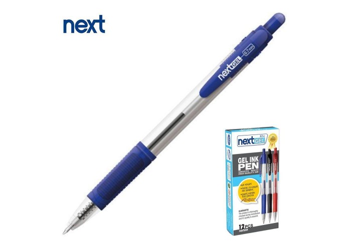 Νext στυλό gel pen με κουμπί μπλε 0.7mm Νext στυλό gel pen με κουμπί μπλε 0.7mm