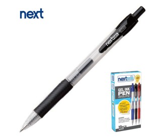 Νext στυλό gel pen με κουμπί μαύρο 0.7mm Νext στυλό gel pen με κουμπί μαύρο 0.7mm