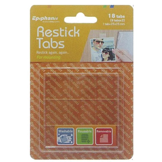 Restick tabs 2όψεων 25x25 χιλ. Restick tabs 2όψεων 25x25 χιλ.