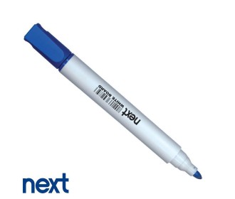 Μαρκαδόρος λευκού πίνακα επαναγεμιζόμενος μπλε στρογγυλή μύτη