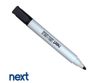 Μαρκαδόρος λευκού πίνακα επαναγεμιζόμενος μαύρος στρογγυλή μύτη