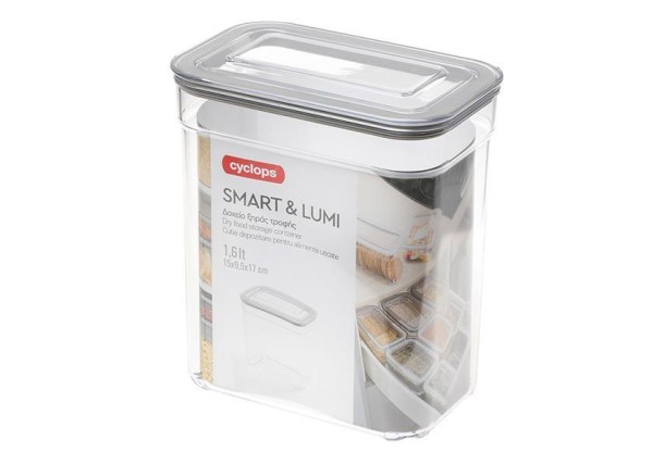 Cyclops δοχείο ξηράς τροφής 1600ml. Υ17x15x9.5εκ. Cyclops δοχείο ξηράς τροφής 1600ml. Υ17x15x9.5εκ.