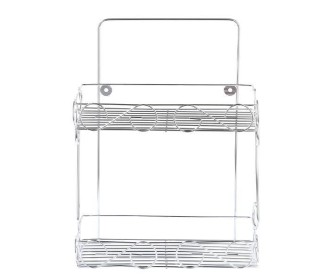 Εταζέρα χρωμίου για το μπάνιο με 2 ράφια Εταζέρα χρωμίου για το μπάνιο με 2 ράφια