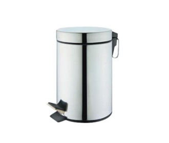 Κάδος απορριμάτων με πεντάλ 7lt inox Y 32cm Ø20cm Κάδος απορριμάτων με πεντάλ 7lt inox Y 32cm Ø20cm