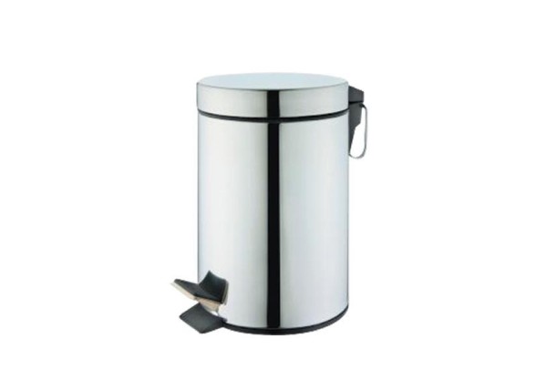 Κάδος απορριμάτων με πεντάλ 7lt inox Y 32cm Ø20cm