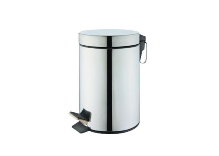 Κάδος απορριμάτων με πεντάλ 7lt inox Y 32cm Ø20cm