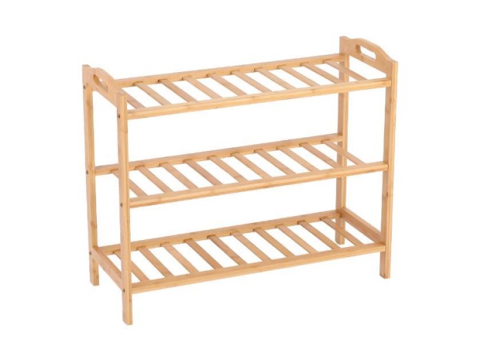 Παπουτσοθήκη bamboo 9 ζευγαριών 65x26x54εκ.