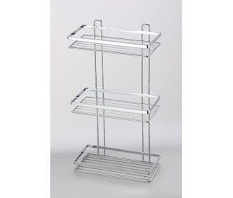Εταζέρα μεταλλική για το μπάνιο με 3 ράφια 25x12x46εκ. Εταζέρα μεταλλική για το μπάνιο με 3 ράφια 25x12x46εκ.