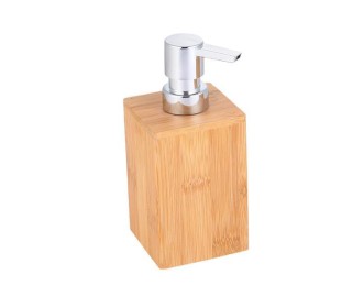 Dispenser για υγρό σαπούνι από bamboo 7x7x16,2εκ. Dispenser για υγρό σαπούνι από bamboo 7x7x16,2εκ.