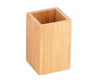 Θήκη για οδοντόβουρτσες από bamboo 7x7x11εκ. Θήκη για οδοντόβουρτσες από bamboo 7x7x11εκ.