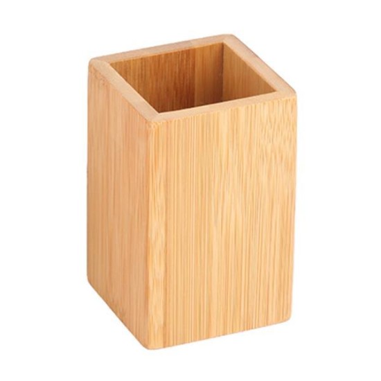 Θήκη για οδοντόβουρτσες από bamboo 7x7x11εκ. Θήκη για οδοντόβουρτσες από bamboo 7x7x11εκ.