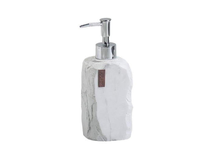 Dispenser για υγρό σαπούνι από marble 7,2x7x19εκ.