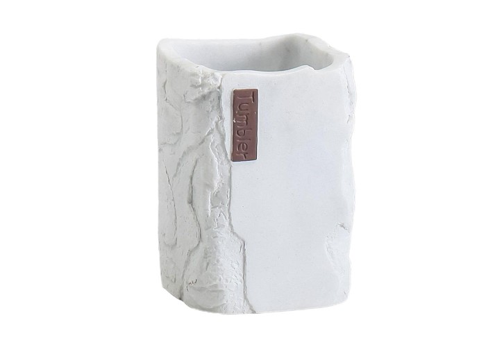 Θήκη για οδοντόβουρτσες marble 7,3x7x10,5εκ.