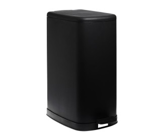 Κάδος απορριμάτων με πεντάλ secret 30lt μαύρο soft close Υ54,9x27,5x42,5εκ.