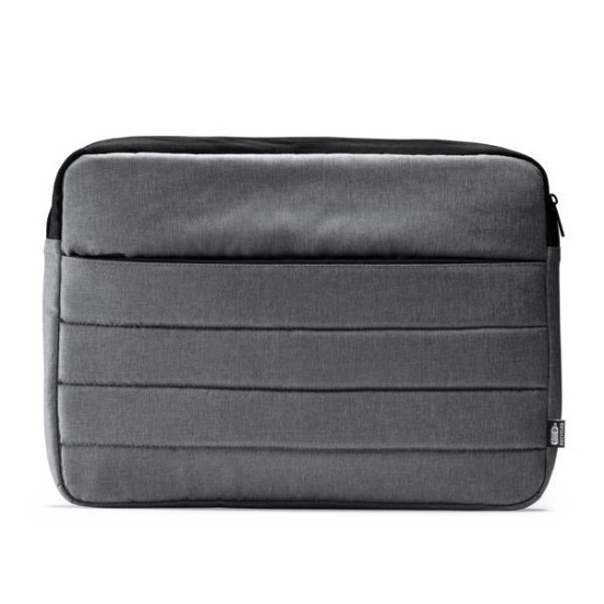 Τσάντα χειρός για laptop γκρι με μαύρο ρέλι Υ30x40x3,5εκ Τσάντα χειρός για laptop γκρι με μαύρο ρέλι Υ30x40x3,5εκ
